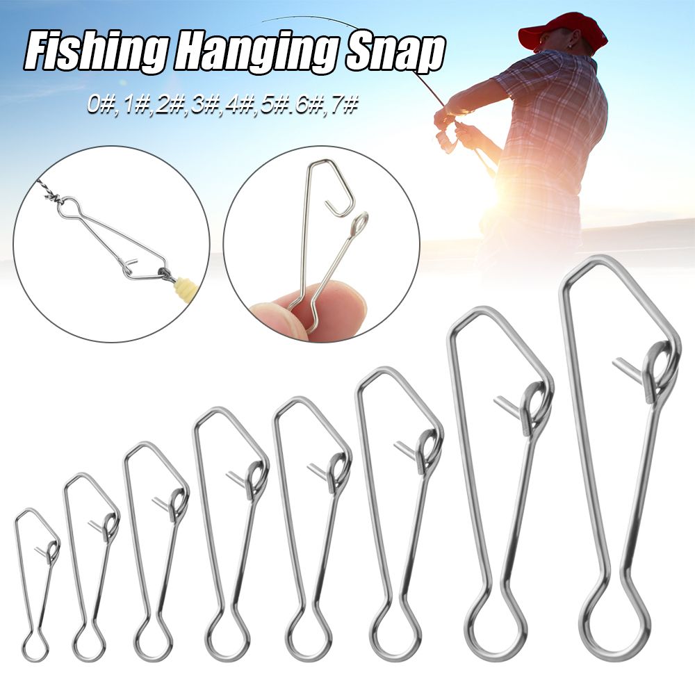 50ชิ้น/แพ็ค Fast คลิปล็อคตะขอต - Fishing Hook Stainless Steel บทวิจารณ์และราคา