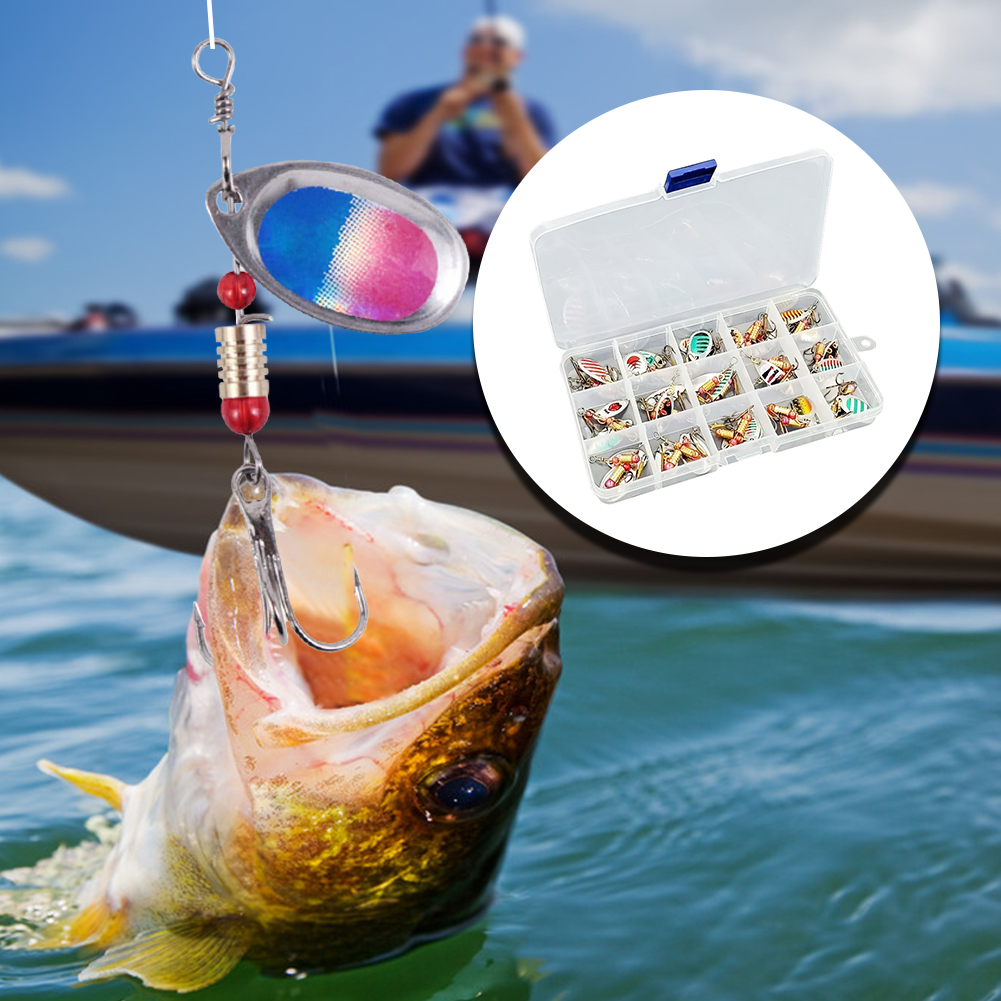 เหยื่อตกปลาแบบช้อนโลหะ 30 ชิ้น - Fishing Hook Treble บทวิจารณ์และราคา